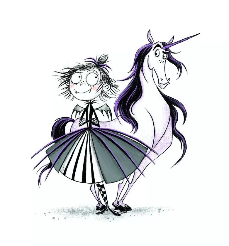 Illustration of Amelia Fang by Laura Ellen Anderson